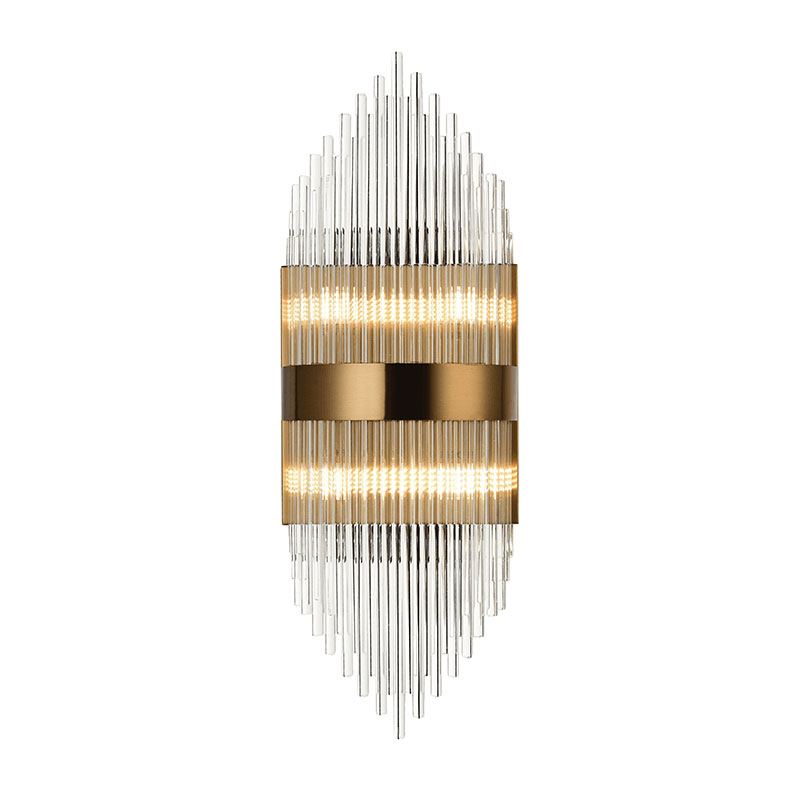 Απλίκα Τοίχου Aca Dynasty EG1844W54AB Satin Brass
