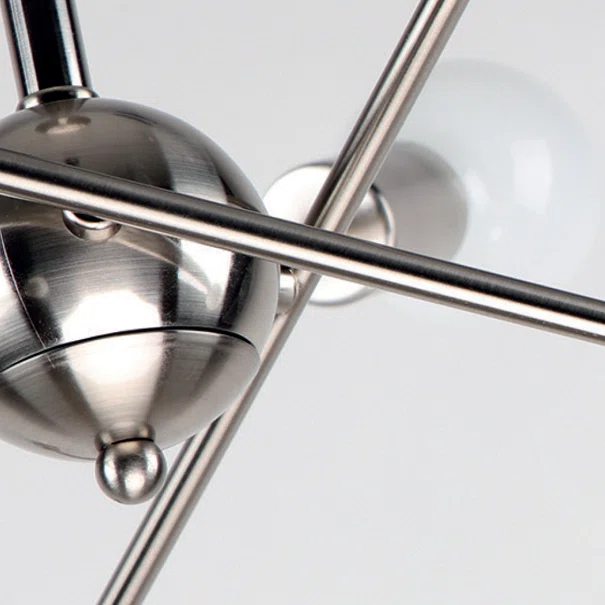 Φωτιστικό Οροφής Πολύφωτο Homelighting Gwen 77-8095 Nickel