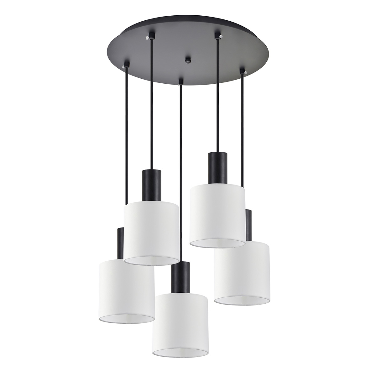 Φωτιστικό Οροφής Πολύφωτο Homelighting 77-8510 Black/White