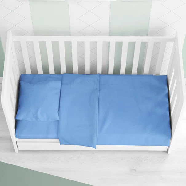 Σεντόνι Κούνιας Με Λάστιχο (70x140+15) Dimcol Solid Sky Blue 498