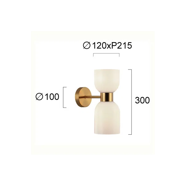 Απλίκα Τοίχου Viokef Memory White 4291800