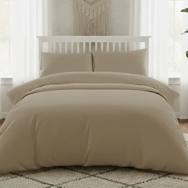 Σεντόνι King Size Επίπεδο (270x270) Melinen Lavish Satin Beige