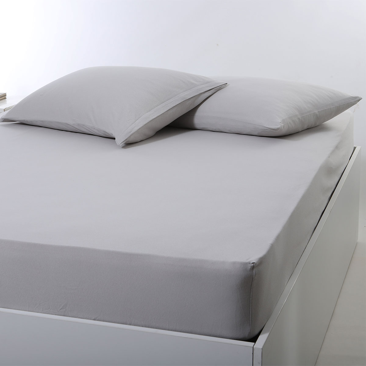 Σεντόνι Μονό Με Λάστιχο (100x200+35) Silk Fashion Jersey L.Grey