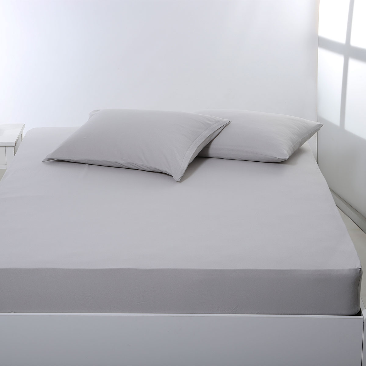 Σεντόνι King Size Με Λάστιχο (180x200+35) Silk Fashion Jersey L.Grey