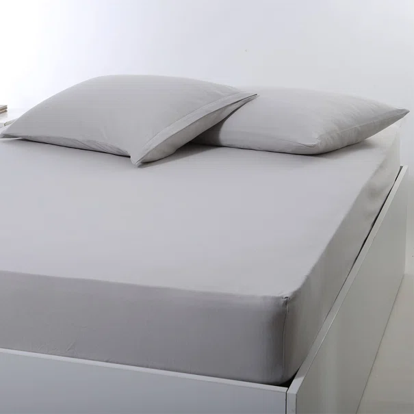Σεντόνι King Size Με Λάστιχο (180x200+35) Silk Fashion Jersey L.Grey