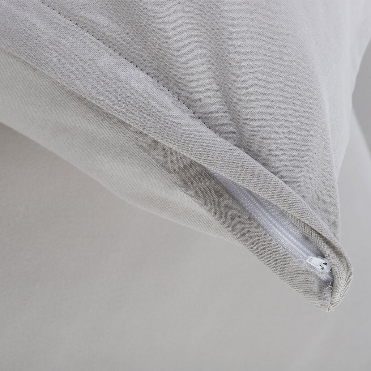 Ζεύγος Μαξιλαροθήκες (50x70) Silk Fashion Jersey L.Grey