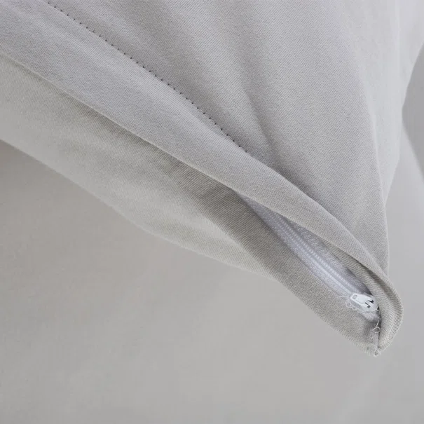 Ζεύγος Μαξιλαροθήκες (50x70) Silk Fashion Jersey L.Grey