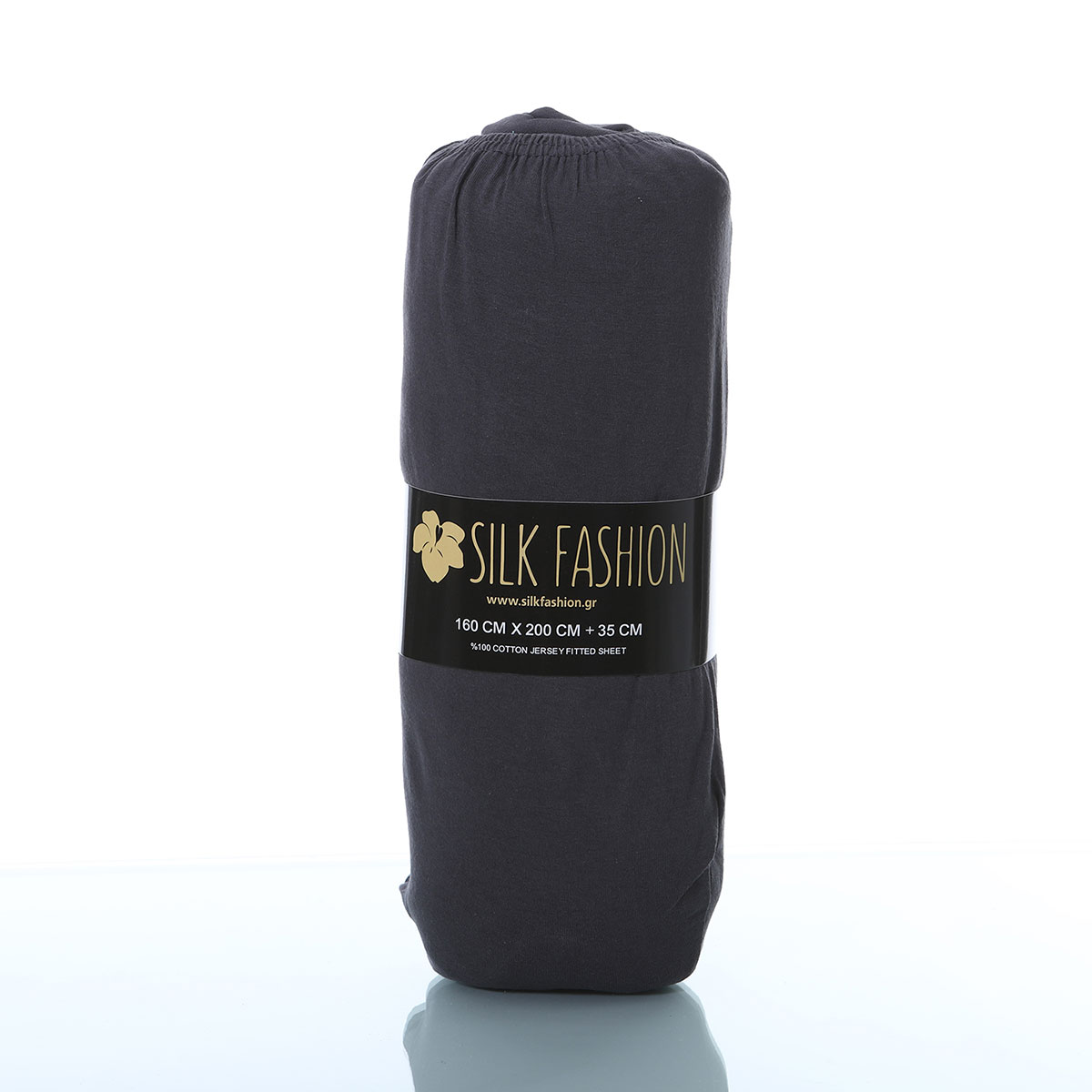 Σεντόνι Μονό με Λάστιχο (100X200+35) Silk Fashion Jersey D Grey Λευκά Είδη Κρεβατοκάμαρας Σεντόνια Μονά Spitishop