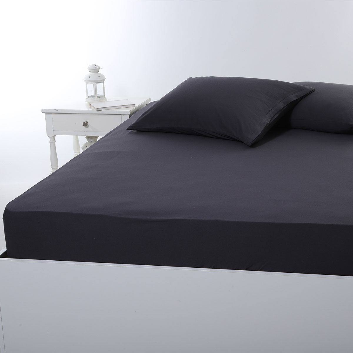 Σεντόνι Υπέρδιπλο Με Λάστιχο (160x200+35) Silk Fashion Jersey D.Grey