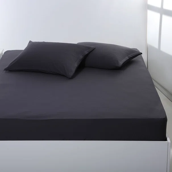Σεντόνι King Size Με Λάστιχο (180x200+35) Silk Fashion Jersey D.Grey