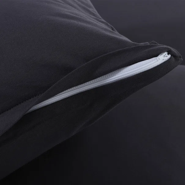 Ζεύγος Μαξιλαροθήκες (50x70) Silk Fashion Jersey D.Grey