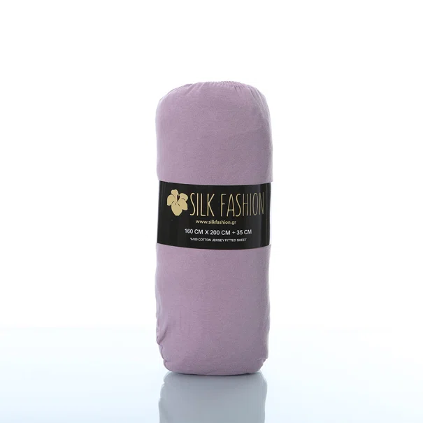 Σεντόνι Υπέρδιπλο Με Λάστιχο (160x200+35) Silk Fashion Jersey Cyclamen