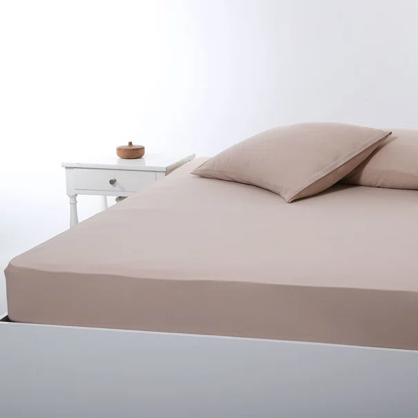 Σεντόνι Υπέρδιπλο Με Λάστιχο (160x200+35) Silk Fashion Jersey D.Beige