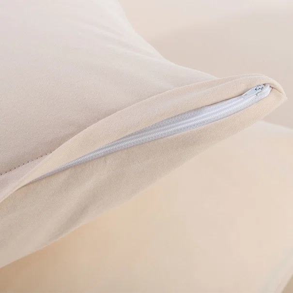 Ζεύγος Μαξιλαροθήκες (50x70) Silk Fashion Jersey L.Beige