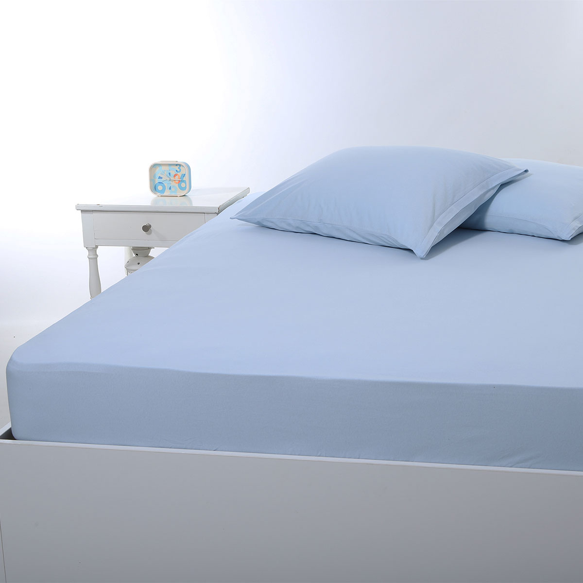 Σεντόνι King Size Με Λάστιχο (180x200+35) Silk Fashion Jersey Ciel