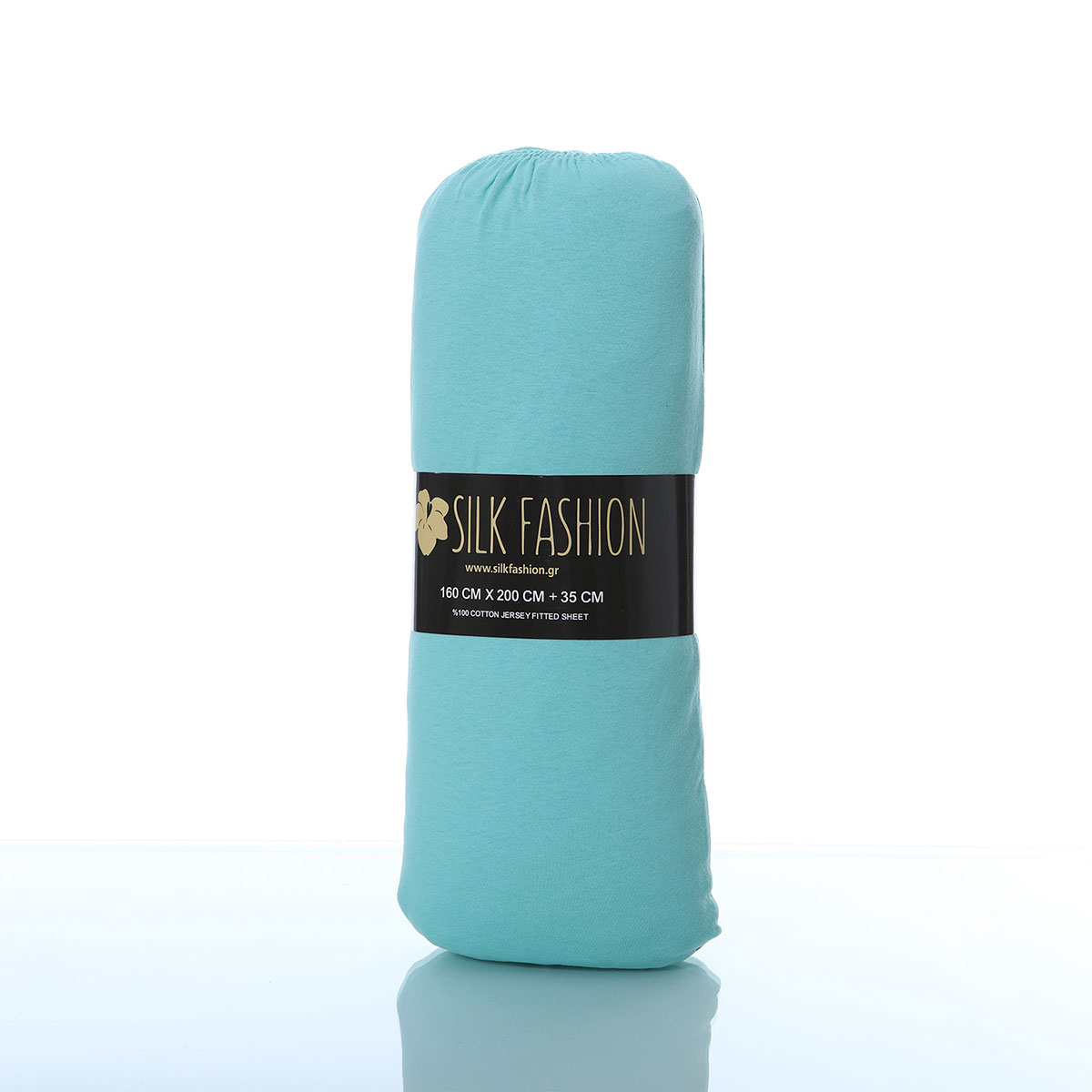 Σεντόνι Μονό με Λάστιχο (100X200+35) Silk Fashion Jersey Sea Green Λευκά Είδη Κρεβατοκάμαρας Σεντόνια Μονά Spitishop
