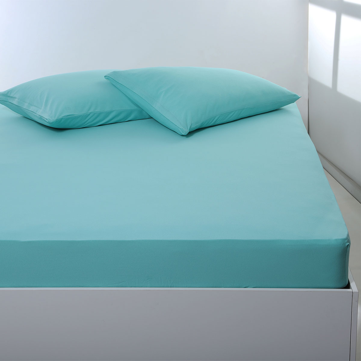 Σεντόνι Υπέρδιπλο Με Λάστιχο (160x200+35) Silk Fashion Jersey Sea Green