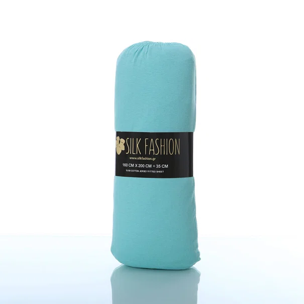 Σεντόνι King Size Με Λάστιχο (180x200+35) Silk Fashion Jersey Sea Green