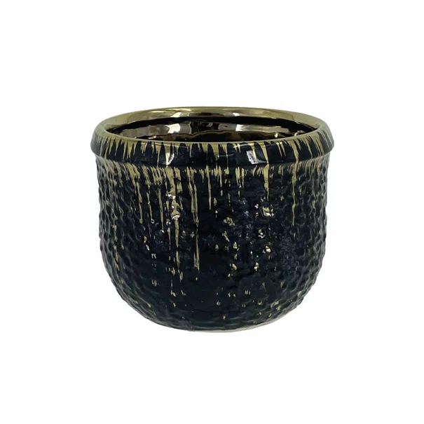 Κασπώ (Φ14.5x12) Marhome Μαύρο/Χρυσό 06-20018