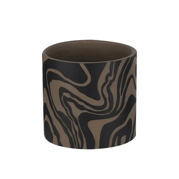 Κασπώ (Φ13.5x12.5) Marhome Μαύρο/Καφέ 06-24519