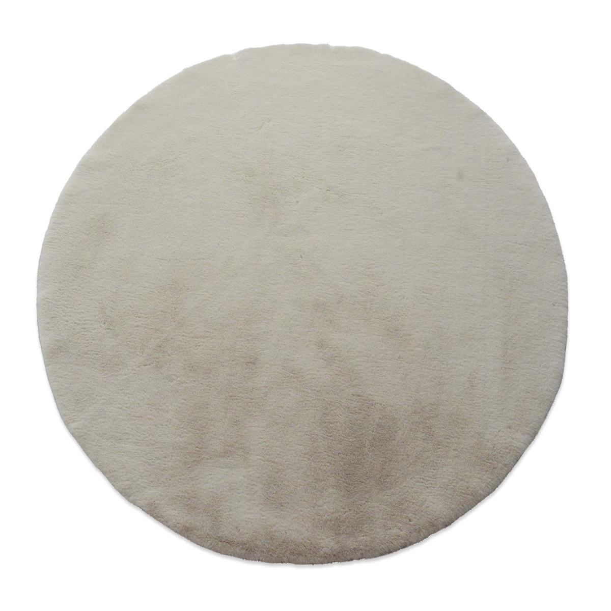 Στρογγυλό Χαλί Γούνινο (Φ160) New Plan Puffy FC3 Beige
