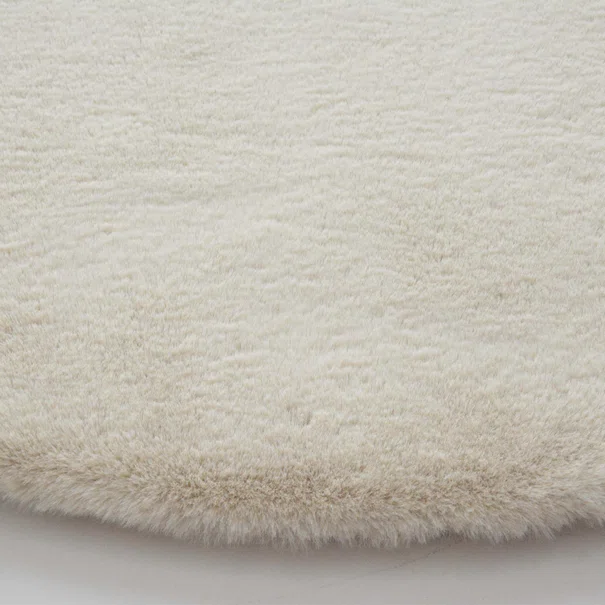 Στρογγυλό Χαλί Γούνινο (Φ160) New Plan Puffy FC3 Beige