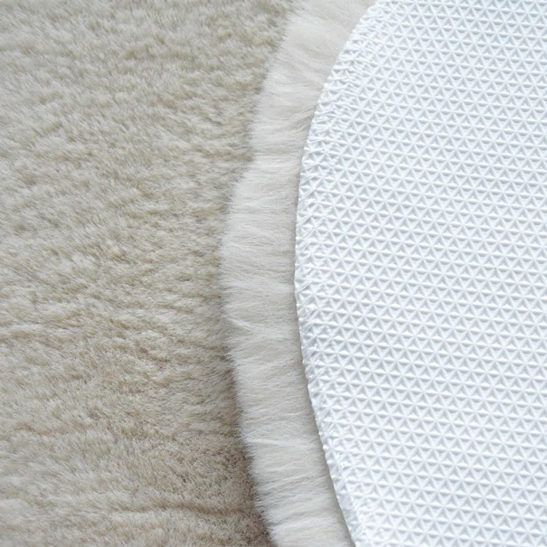 Στρογγυλό Χαλί Γούνινο (Φ160) New Plan Puffy FC3 Beige