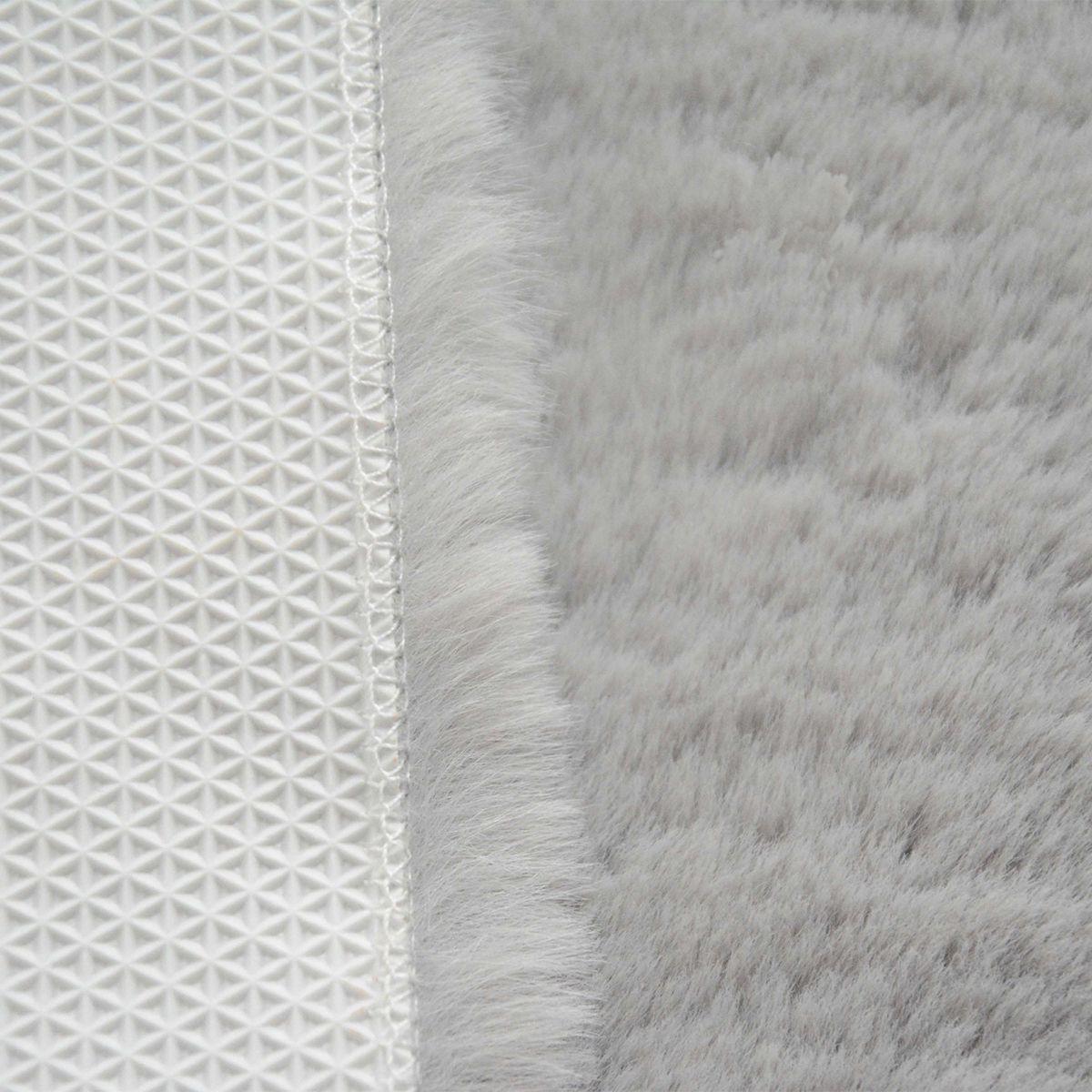 Χαλιά Κρεβατοκάμαρας Γούνινα (Σετ 3Τμχ) New Plan Puffy Fc6 Light Grey Γκρι Spitishop