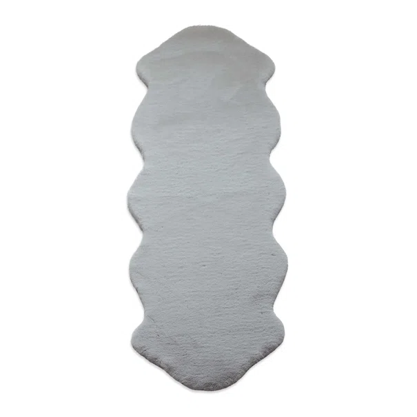 Χαλί Διαδρόμου Γούνινο (80x200) New Plan Puffy FC6 Light Grey