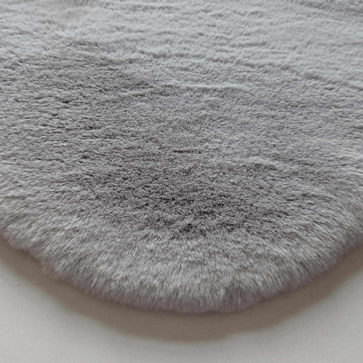 Χαλί Διαδρόμου Γούνινο (80x200) New Plan Puffy FC6 Light Grey