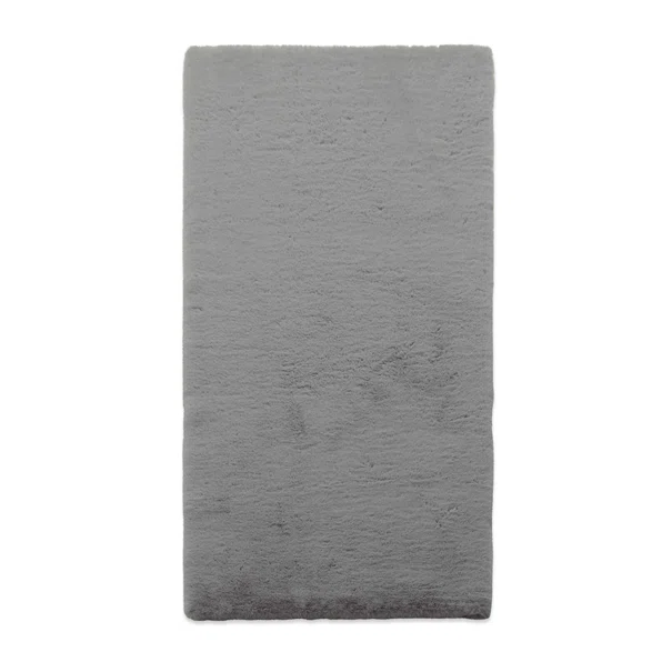 Χαλί Διαδρόμου Γούνινο (80x150) New Plan Puffy FC6 Light Grey