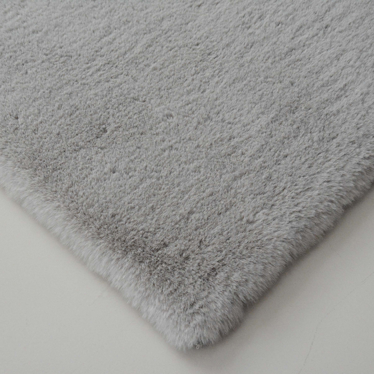 Χαλί Διαδρόμου Γούνινο (80x150) New Plan Puffy FC6 Light Grey