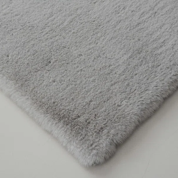 Χαλί Διαδρόμου Γούνινο (80x150) New Plan Puffy FC6 Light Grey