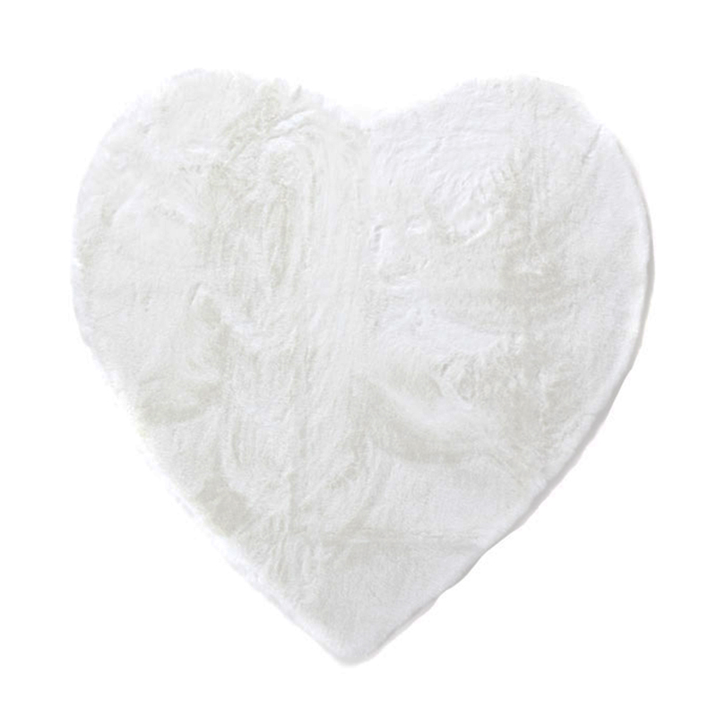Παιδικό Χαλί Γούνινο (100x100) Royal Carpet Bunny Kids Heart White
