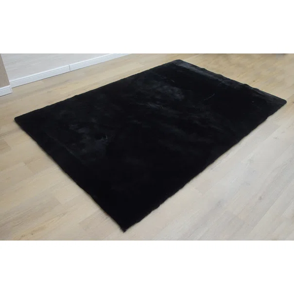 Χαλί Γούνινο (160x230) New Plan Puffy FC9 Black