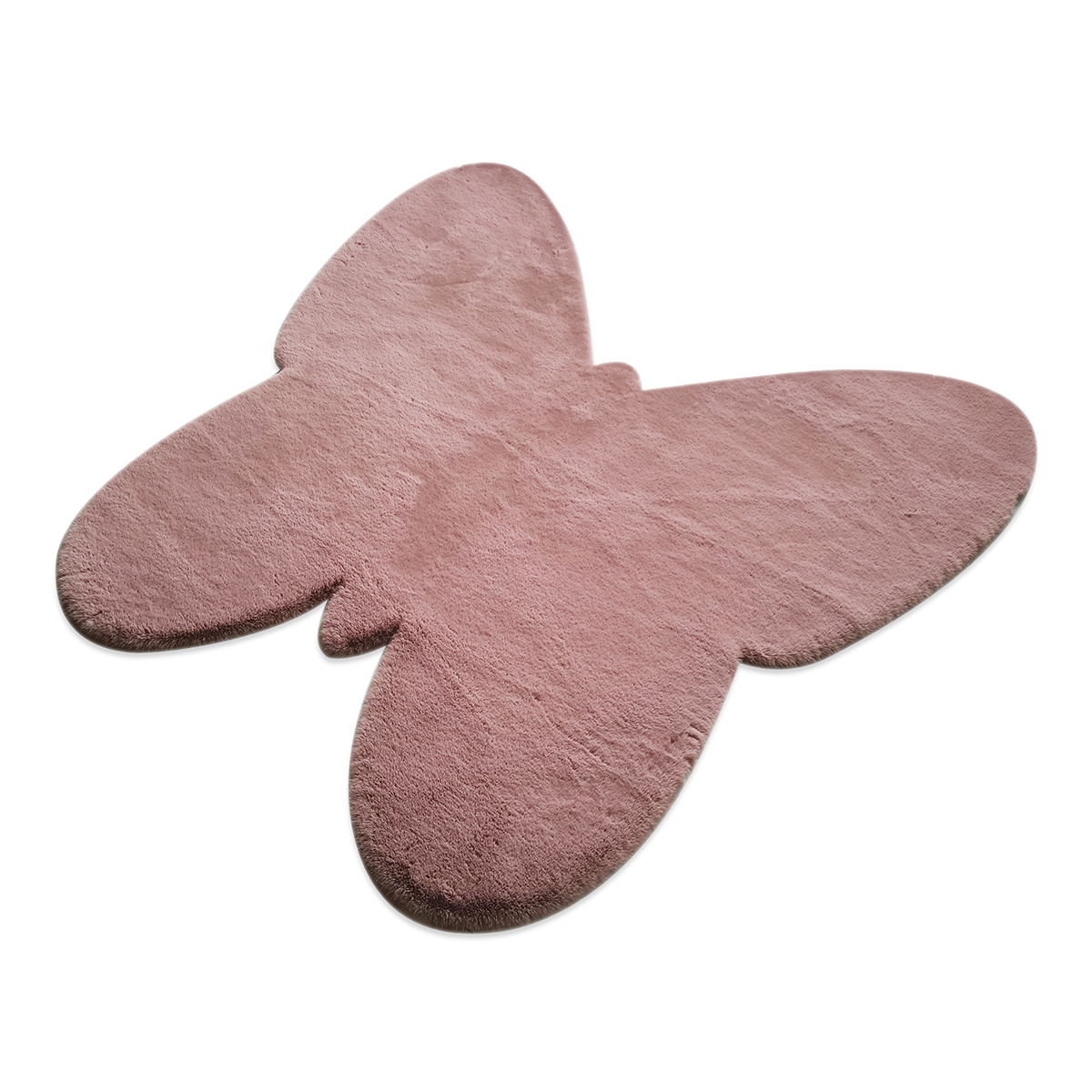 Παιδικό Χαλί Γούνινο (120X120) New Plan Puffy Jm7 Butterfly Dark Pink Χαλιά Παιδικά για Κορίτσια Spitishop