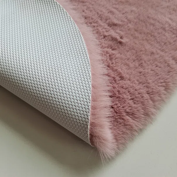 Παιδικό Χαλί Γούνινο (160x160) New Plan Puffy JM7 Butterfly Dark Pink