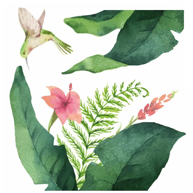 Αυτοκόλλητα Παραθύρου Διπλής Όψης Ango Tropical Flowers 64017 Διακόσμηση Τοίχου Spitishop