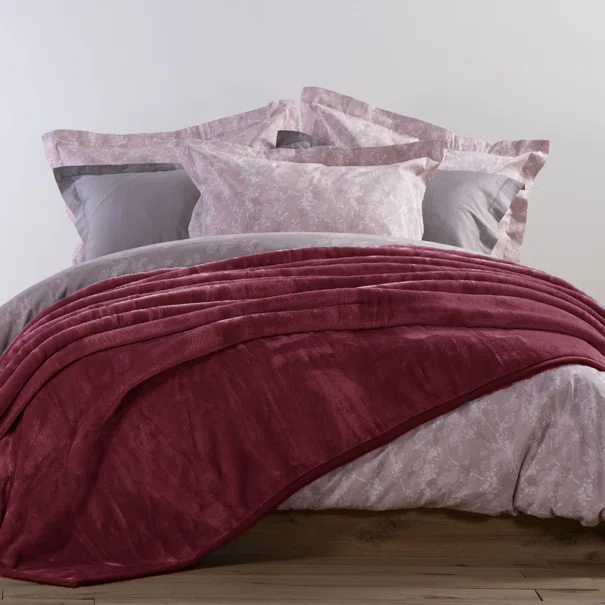 Κουβέρτα Βελουτέ Υπέρδιπλη (220x240) Nef-Nef Homeware Loft 22 Bordo-1142