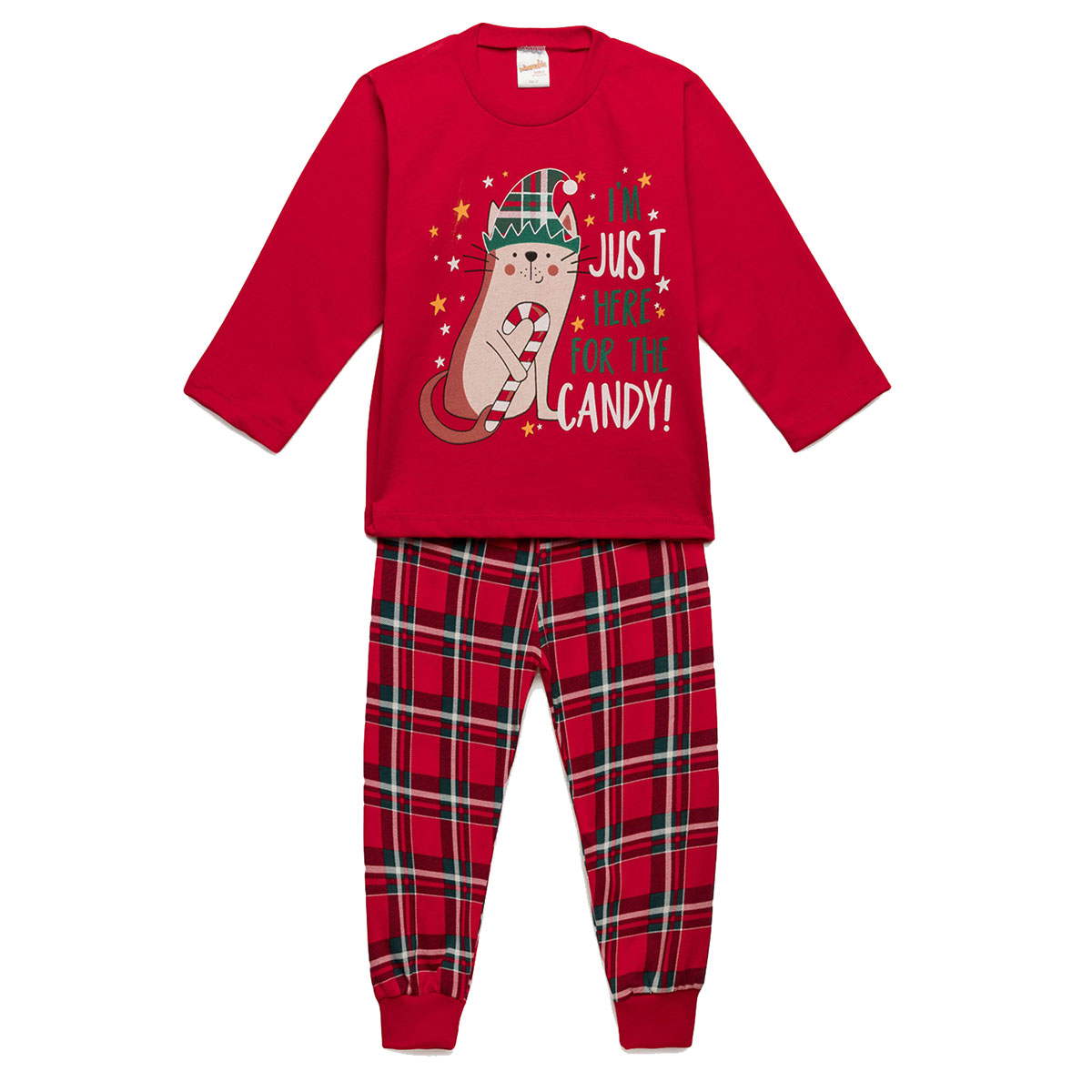 Πιτζάμα Παιδική Χειμωνιάτικη Minervakia X-Mas 62147-018 Κόκκινο