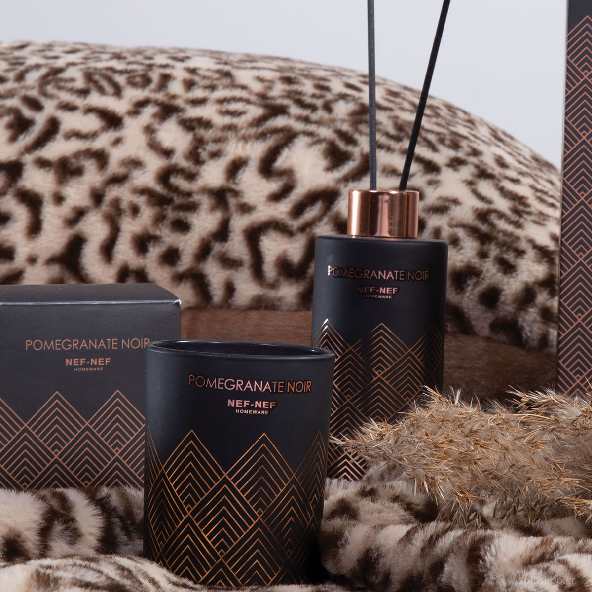Κερί Αρωματικό 160Gr Nef-Nef Homeware Pomegranate Noir Διακόσμηση Αρωματικά Χώρου - Diffuser Κεριά Spitishop