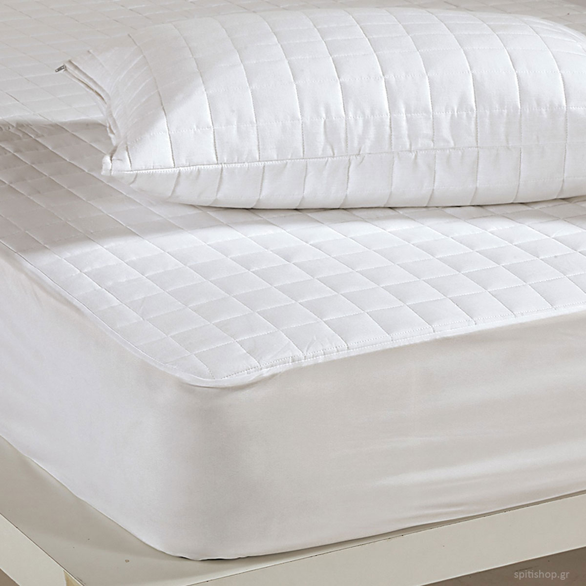 Κάλυμμα Στρώματος King Size Καπιτονέ (180x200+30) Nef-Nef Homeware Quilted