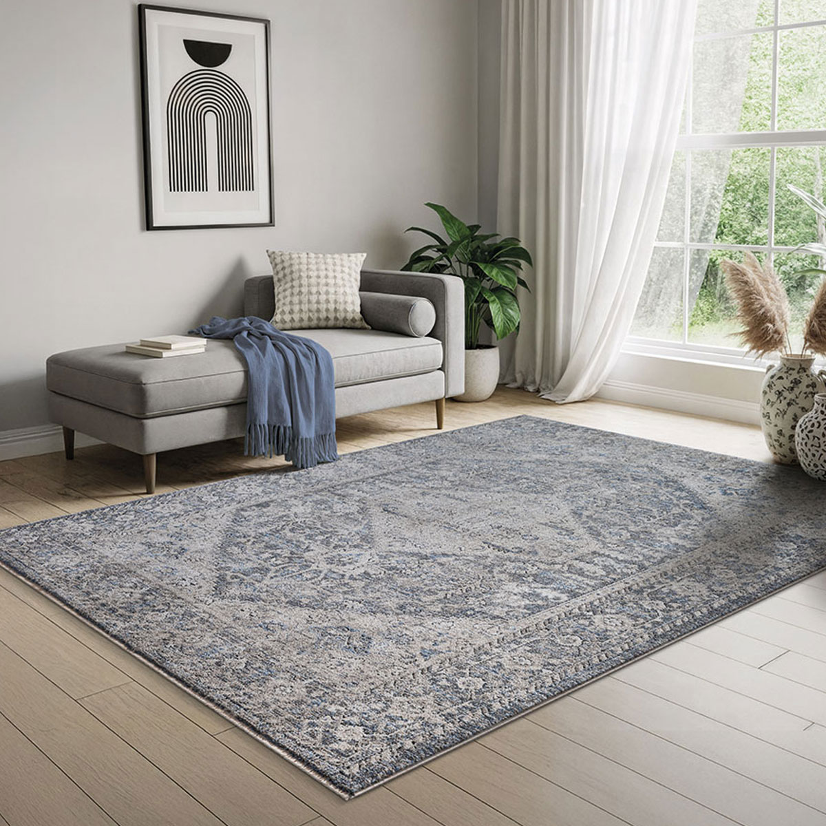 Χαλί (133X195) New Plan Lotus 374024 Χαλιά Σαλονιού Χειμερινά Boho Spitishop