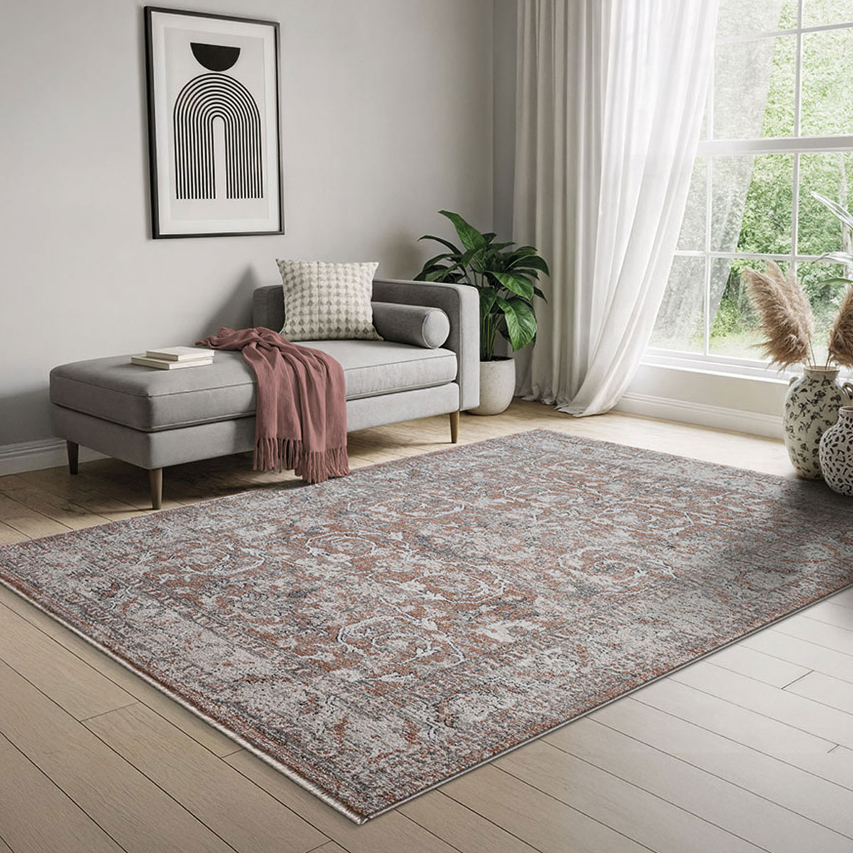 Χαλί Διαδρόμου (80X150) New Plan Lotus 37406 Χαλιά Διάδρομοι Spitishop