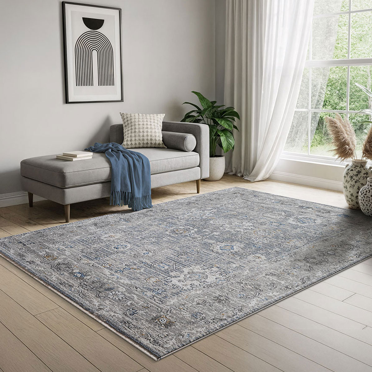 Χαλί (133X195) New Plan Lotus 37407 Χαλιά Σαλονιού Χειμερινά Boho Spitishop