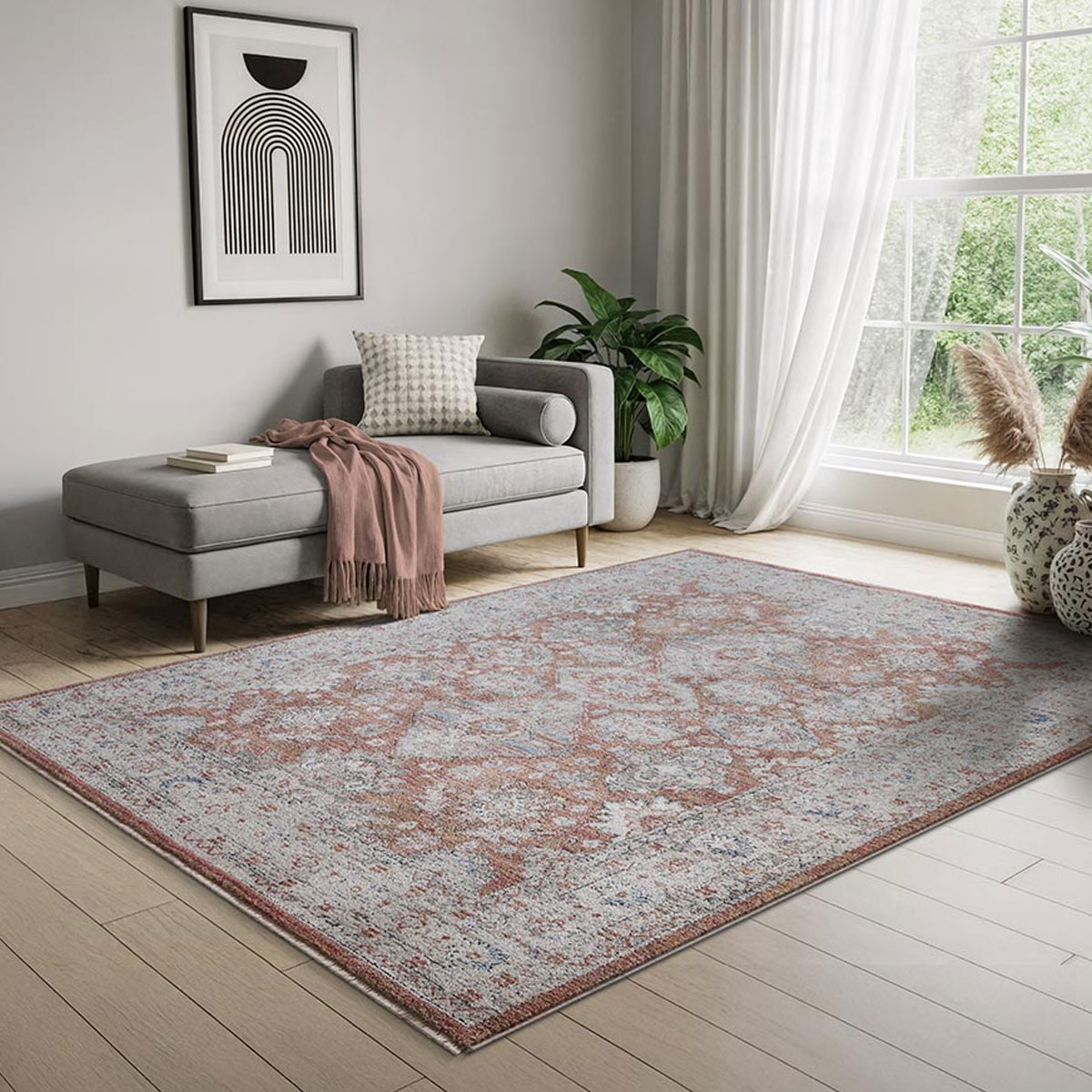 Χαλιά Κρεβατοκάμαρας (Σετ 3Τμχ) New Plan Lotus 37408 Σετ Spitishop