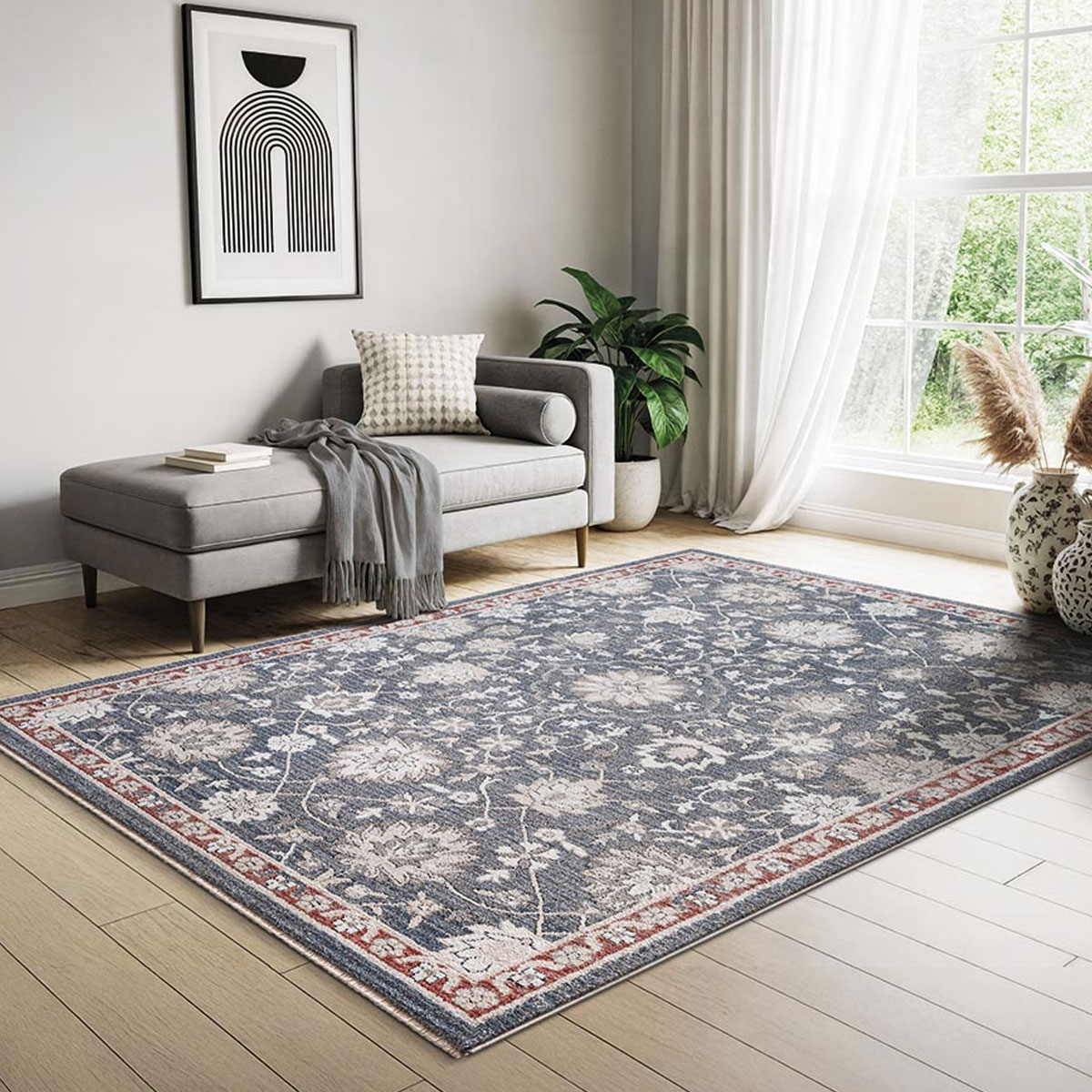 Χαλί Διαδρόμου (80X150) New Plan Lotus 37454 Χαλιά Μηχανής Spitishop