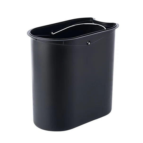 Κάδος Απορριμμάτων Μπάνιου (14x28x31) Estia 5lt Slim Black Matt 02-5566