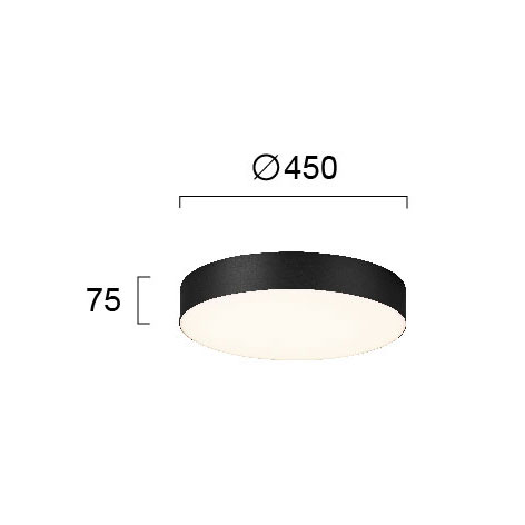 Φωτιστικό Πλαφονιέρα Led Viokef Bruce Black 4235302 Φωτιστικά Οροφής Κρεμαστά Spitishop