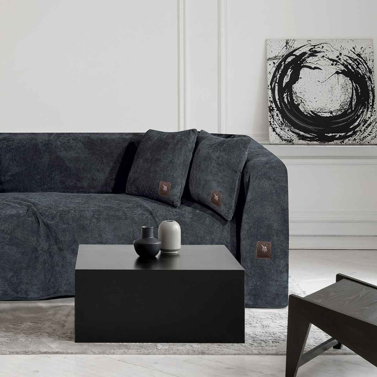 Ριχτάρι Καναπέ Διθέσιου (180x250) Greenwich Polo Club 2760 Dark Grey
